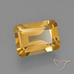 Citrino Dorado oscuro medio natural de 2.24 ct, Corte Octágono / Esmeralda, VVS-VS