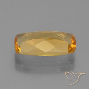 Citrino Dorado naranja oscuro natural de 2.53 ct, Forma Cojín, VVS-VS