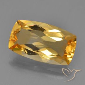 Citrino Dorado naranja natural de 3.76 ct, Forma Cojín, VVS-VS