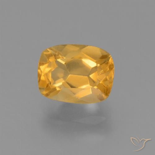 1.97ct Natural Naranja medio Citrino, Forma Cojín, VVS-VS