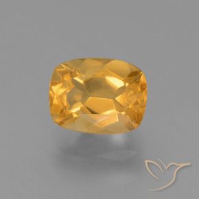Citrino Naranja medio natural de 1.97 ct, Forma Cojín, VVS-VS