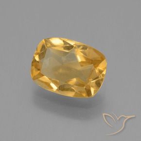Citrino Dorado naranja claro medio natural de 1.94 ct, Forma Cojín, VS-SI