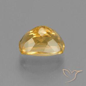 Citrino Dorado naranja claro medio natural de 2.53 ct, Forma Cojín, VVS-VS