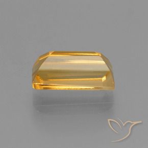 Citrino Dorado naranja natural de 1.85 ct, Corte Baguette, VVS-VS