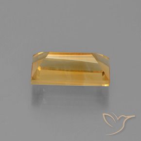 Citrino Naranja medio natural de 2.92 ct, Corte Baguette, VVS-VS