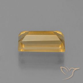 Citrino Dorado oscuro medio natural de 3.28 ct, Corte Baguette, VVS-VS