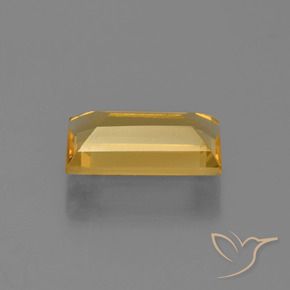 Citrino Dorado medio natural de 2.32 ct, Corte Baguette, VVS-VS