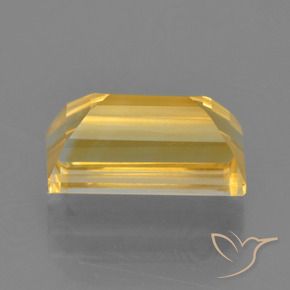 Citrino Dorado medio natural de 3.68 ct, Corte Baguette, VS