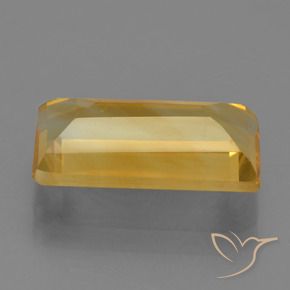 Citrino Naranja dorado intenso natural de 3.83 ct, Corte Baguette, VVS-VS