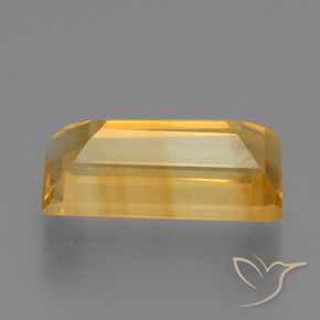 Citrino Dorado naranja claro medio natural de 2.50 ct, Corte Baguette, VS