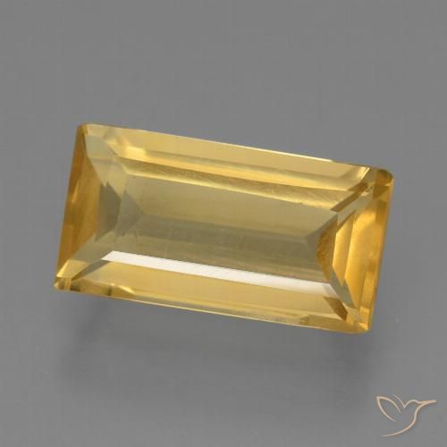 1.40ct Natural Oro Citrino, Corte Baguette, VS