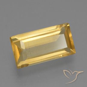 Citrino Oro natural de 1.40 ct, Corte Baguette, VS