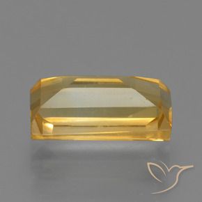 Citrino Dorado naranja natural de 1.79 ct, Corte Baguette, VS