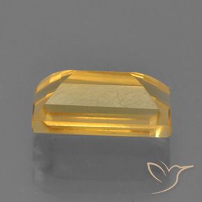 Citrino Dorado claro natural de 1.90 ct, Corte Baguette, VS