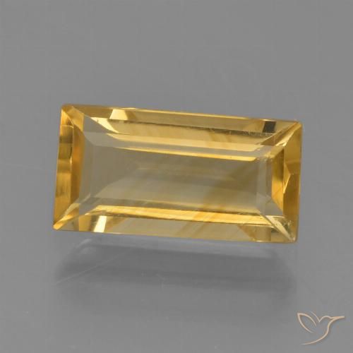 1.49ct Natural Dorado claro Citrino, Corte Baguette, VVS-VS