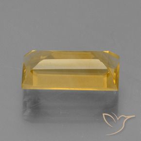 Citrino Dorado claro natural de 1.49 ct, Corte Baguette, VVS-VS