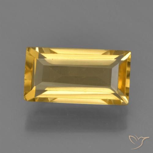 1.49ct Natural Dorado claro medio Citrino, Corte Baguette, VVS-VS