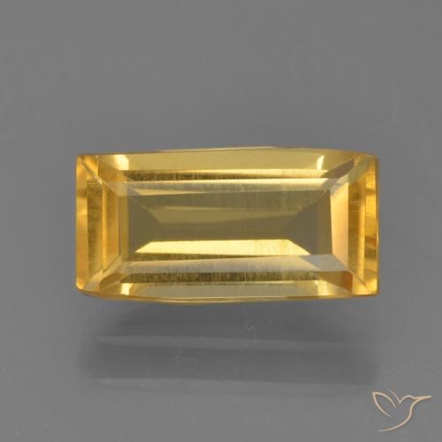 1.49ct Natural Dorado claro Citrino, Corte Baguette, VVS-VS