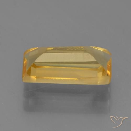 Citrino Dorado claro natural de 1.49 ct, Corte Baguette, VVS-VS