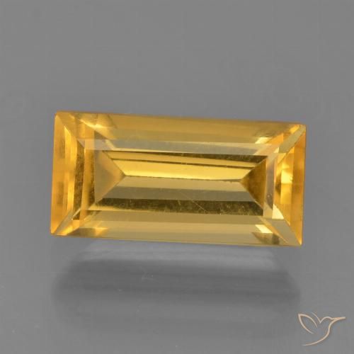 1.79ct Natural Dorado medio Citrino, Corte Baguette, VVS-VS