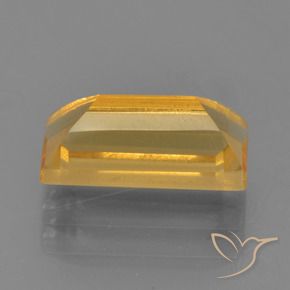 Citrino Dorado medio natural de 1.79 ct, Corte Baguette, VVS-VS