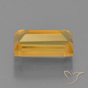 Citrino Dorado oscuro natural de 1.79 ct, Corte Baguette, VS