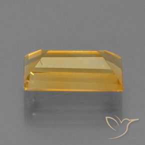 Citrino Dorado oscuro medio natural de 1.62 ct, Corte Baguette, VS