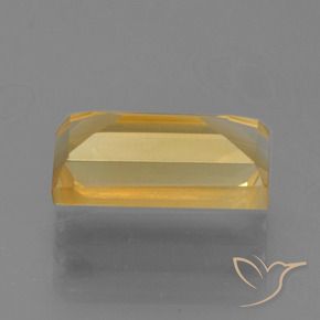 Citrino Dorado oscuro medio natural de 1.69 ct, Corte Baguette, VVS-VS