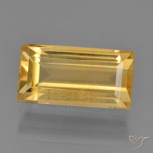 3.39ct Natural Dorado claro Citrino, Corte Baguette, VS