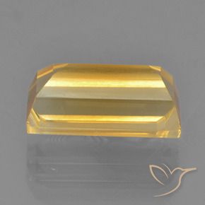 Citrino Dorado claro natural de 3.39 ct, Corte Baguette, VS