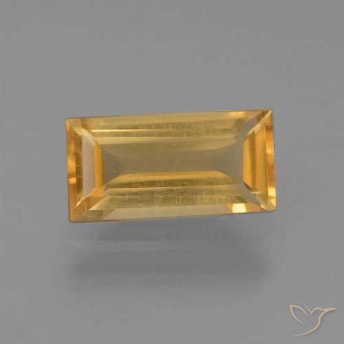 1.44ct Natural Dorado medio Citrino, Corte Baguette, VS