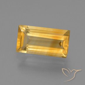 Citrino Naranja dorado natural de 1.56 ct, Corte Baguette, VVS-VS