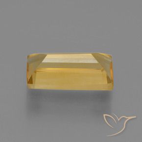 Citrino Dorado naranja claro medio natural de 1.43 ct, Corte Baguette, VS