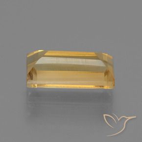 Citrino Naranja dorado intenso natural de 1.62 ct, Corte Baguette, VS