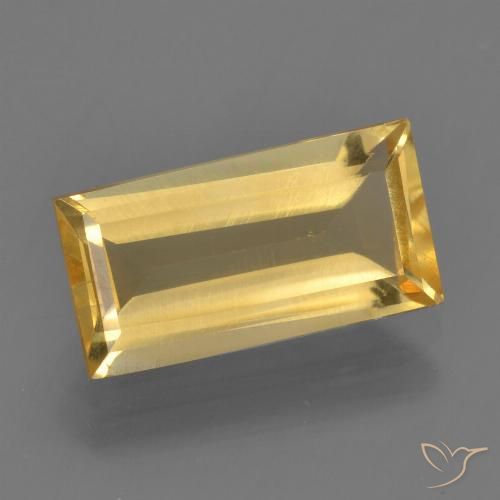2.50ct Natural Dorado claro Citrino, Corte Baguette, VS