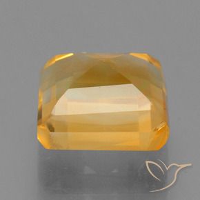 Citrino Dorado naranja intenso natural de 2.56 ct, Corte Octágono / Esmeralda, VS