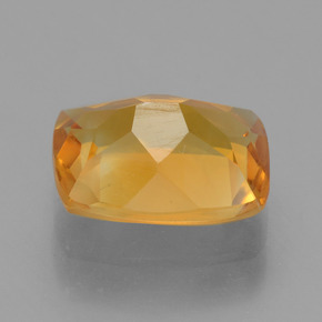 Citrino dorado natural de 1,94 ct, corte cojín, VS