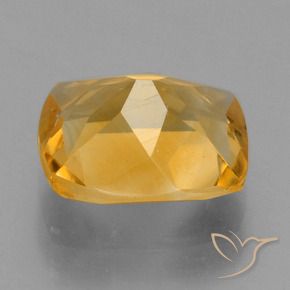 Citrino Dorado medio natural de 2.09 ct, Forma Cojín, VVS-VS