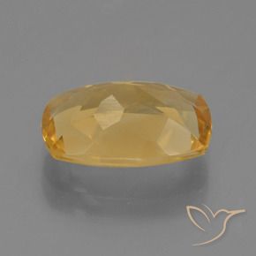 Citrino Naranja medio natural de 3.21 ct, Forma Cojín, VVS-VS