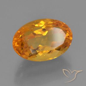Citrino Oro natural de 3.51 ct, Ovalada, VVS-VS