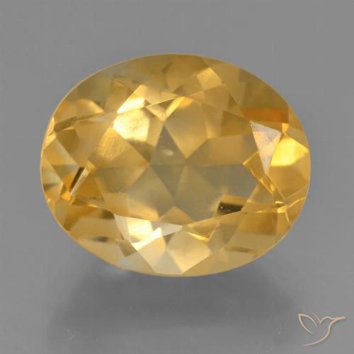 4.47ct Natural Dorado naranja Citrino, Ovalada, VS