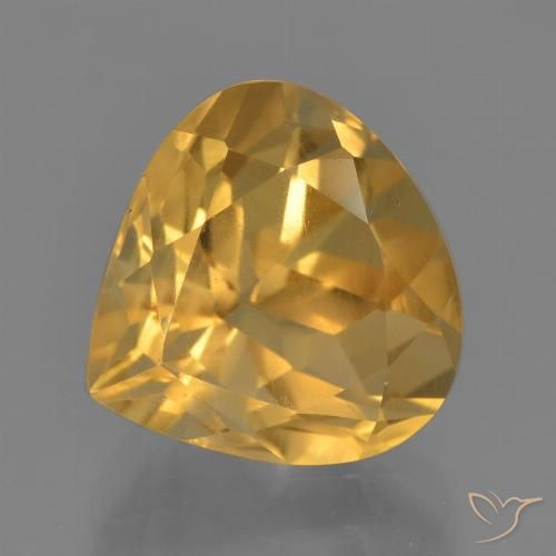 4.54ct Natural Dorado naranja claro medio Citrino, En forma de pera, VS