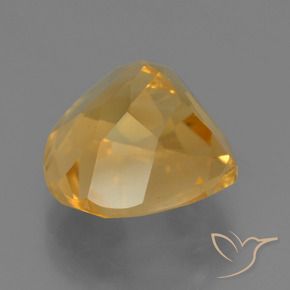 Citrino Dorado naranja claro medio natural de 4.54 ct, En forma de pera, VS