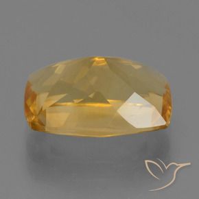Citrino Dorado oscuro medio natural de 3.66 ct, Forma Cojín, VVS-VS