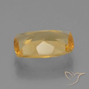 Citrino Dorado oscuro medio natural de 2.45 ct, Forma Cojín, VS
