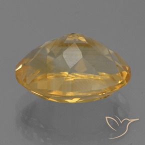 Citrino Dorado claro medio natural de 3.58 ct, Ovalada, VVS-VS