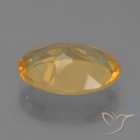 Citrino Dorado oscuro medio natural de 2.90 ct, Ovalada, VVS-VS