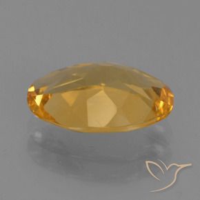 Citrino Dorado oscuro medio natural de 2.12 ct, Ovalada, VVS-VS