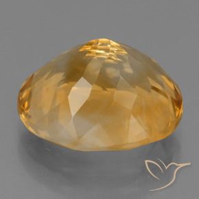 Citrino Naranja medio natural de 6.17 ct, Ovalada, VVS-VS