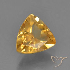 Citrino Dorado naranja claro medio natural de 1.55 ct, Trillón, VS